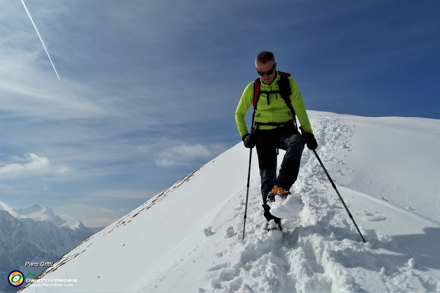 49 Scendiamo con attenzione anche agli zoccoloni di neve sotto gli scarponi ramponati!.JPG -                                